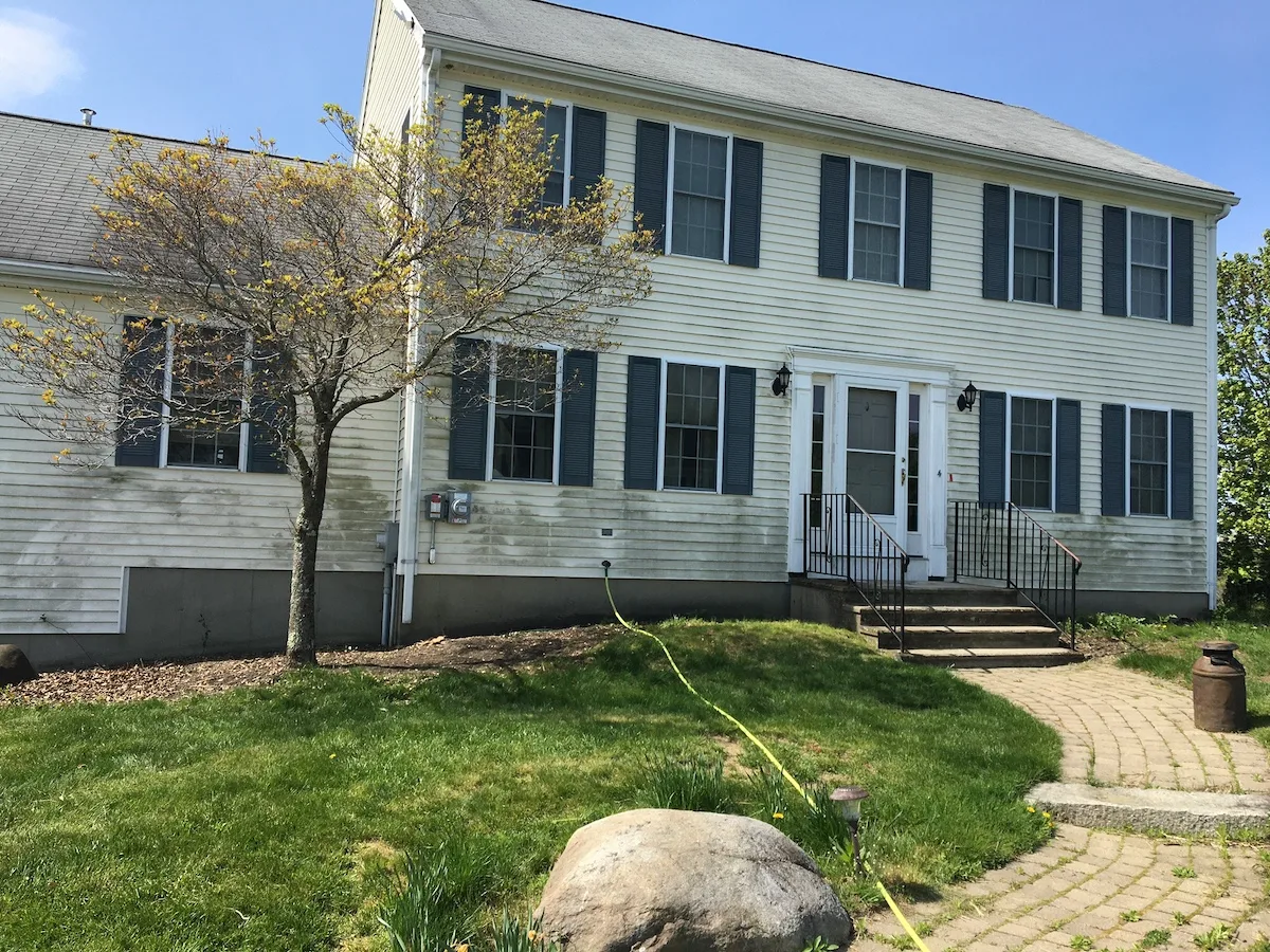 Before House Power Washing in Leicester, MA — Pro Pressure Washing