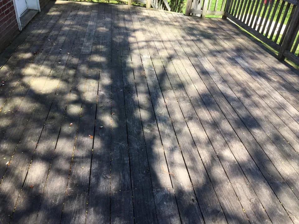 Before Deck Floor Pressure Washing in Worcester, MA — Pro Pressure Washing