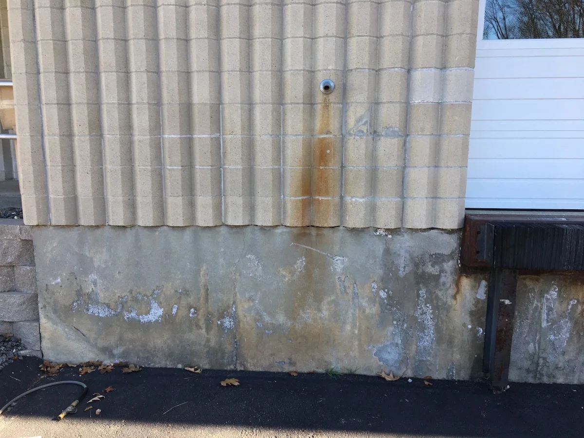 Before Rust Stain Removal in Worcester, MA — Pro Pressure Washing