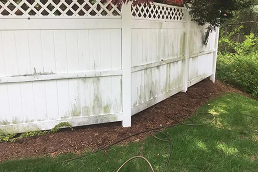 Before Wood Fence Pressure Washing in Worcester County, MA — Pro Pressure Washing