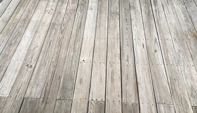 before pressure washing service- deck in Holden MA