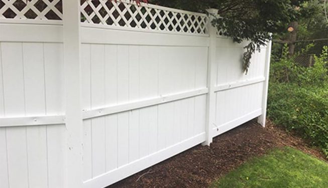 White fence cleaned