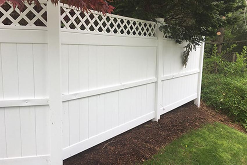 White fence cleaned